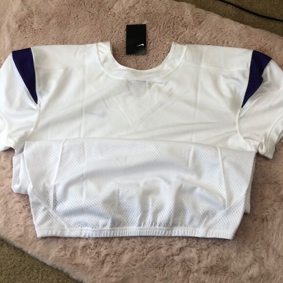 Nike Vapor Pro Football white purple jersey - Picture 1 of 6